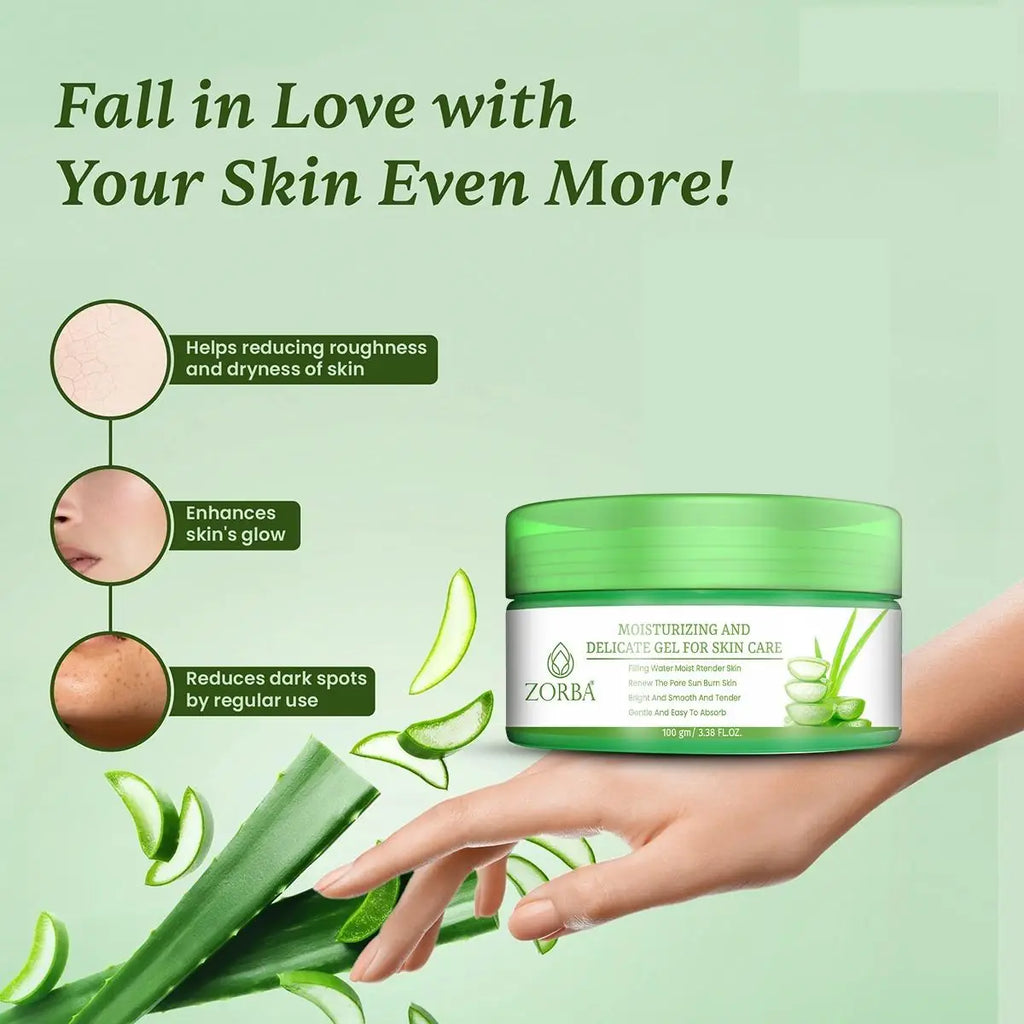 ZORBA Moisturizing and Delicate Gel for Skin Care 100 gm Pack of 1