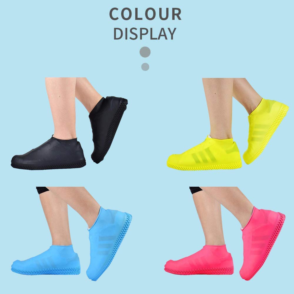 Waterproof Reusable Silicone Shoe Covers (1 Pair) Size -L