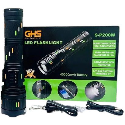 GHS Rechargeable Torch Flashlight